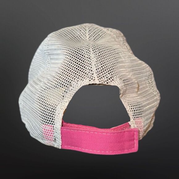 Youth New Era 9Twenty Pink Los Angeles Dodgers Trucker Hat Snapback Adjustable - Picture 4 of 8